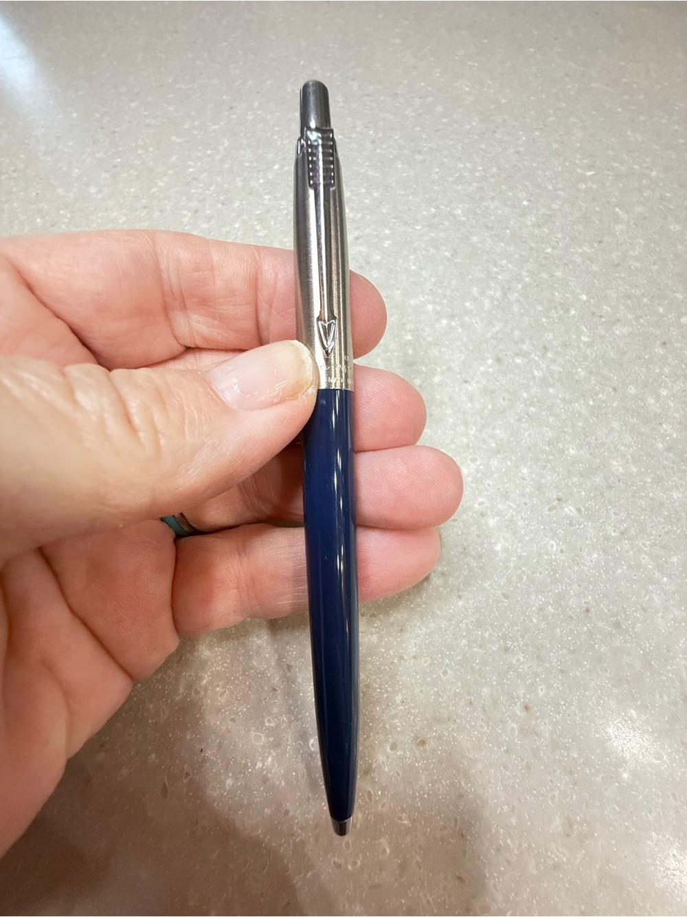 Parker Jotter ballpoint pen, vintage. Navy Blue.